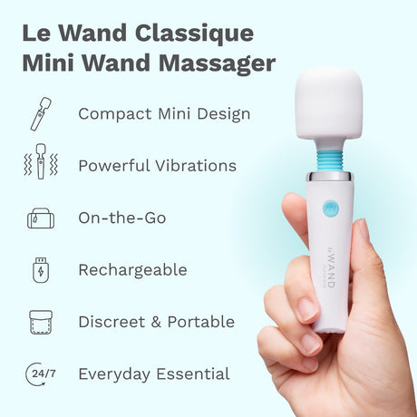 Le Wand Classique Mini Rechargeable Vibrating Massager