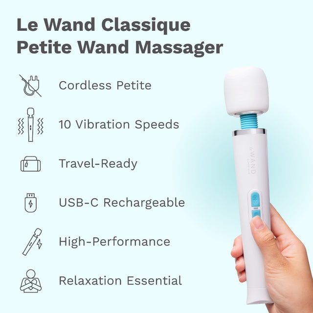 Le Wand Classique Cordless Petite Rechargeable Vibrating Massager