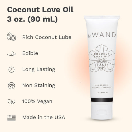 Le Wand Coconut Love Oil 3 oz. (90 mL)