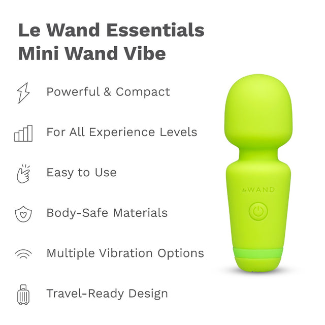 Le Wand Brat Green Mini Wand Vibe