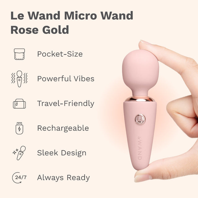 Le Wand Mini Micro Wand Rechargeable Pocket-Size Massager
