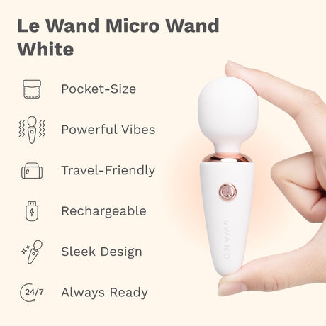 Le Wand Mini Micro Wand Rechargeable Pocket-Size Massager