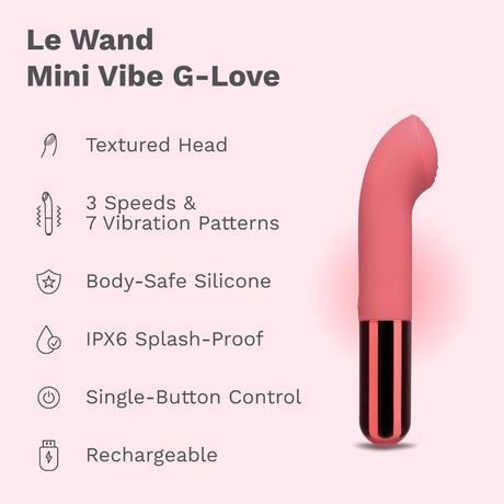 Le Wand Mini Vibe G-Love Rechargeable G-Spot Vibrator