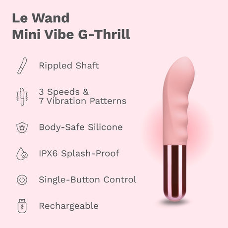 Le Wand Mini Vibe G-Thrill Rechargeable G-Spot Vibrator