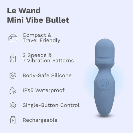 Le Wand Mini Vibe Pocket Wand Rechargeable Mini Wand Vibrator