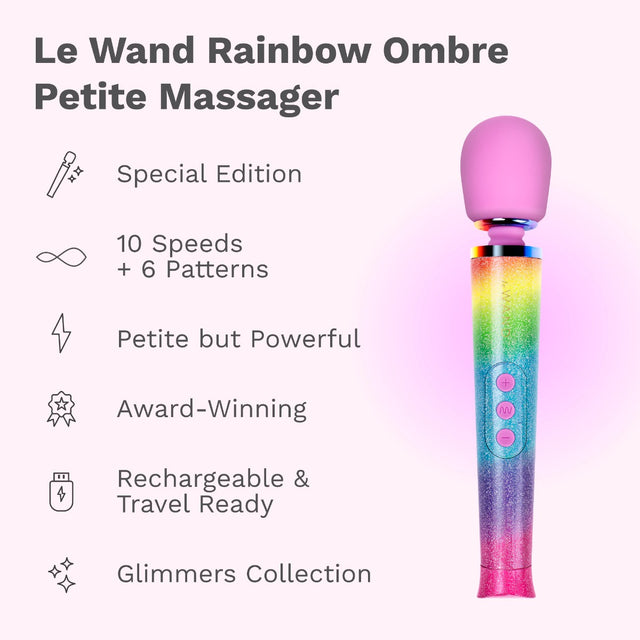 Le Wand Rainbow Ombre Petite Massager