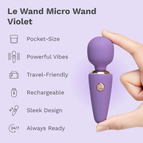 Le Wand Mini Micro Wand Rechargeable Pocket-Size Massager