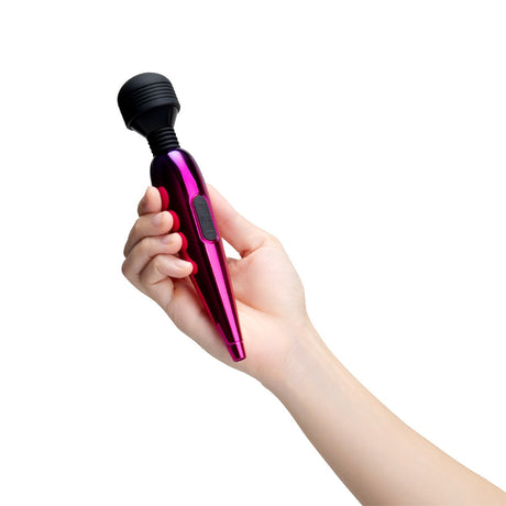 metallic premium usb rechargeable mini wand massager