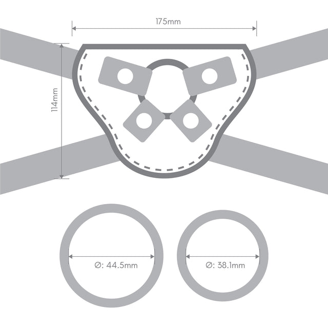 Pop 5.5 inch Silicone Dildo & Harness Set