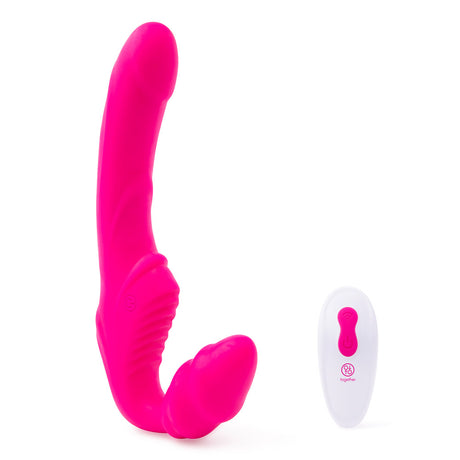 Strapless Together Vibrating Strapless Strap-On Dildo