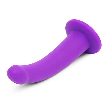 Tilt 6.5 inch Vibrating Silicone Dildo & Harness Set