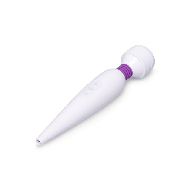 usb rechargeable mini wand massager - white