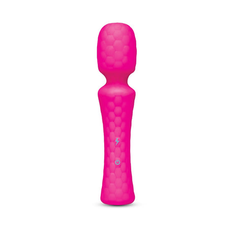 VibeFantasy Love Wand Rechargeable Vibrating Massager Powerful Handheld Pleasure Pink