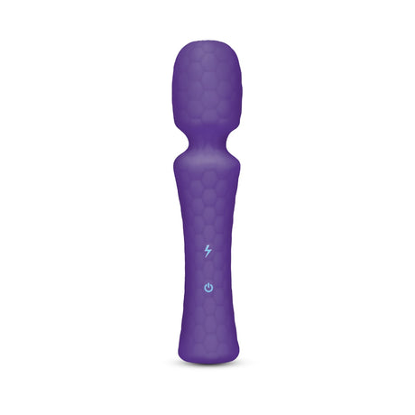 VibeFantasy Love Wand Rechargeable Vibrating Massager Powerful Handheld Pleasure Purple